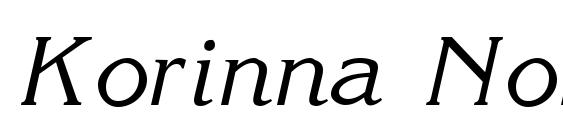 Korinna Normal Italic Font