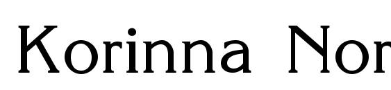 Korinna Normal font, free Korinna Normal font, preview Korinna Normal font