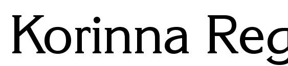 Korinna Regular BT font, free Korinna Regular BT font, preview Korinna Regular BT font