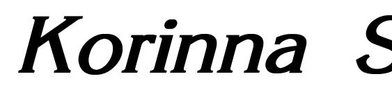 Korinna SU Bold Italic Font