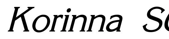 Korinna SU Italic font, free Korinna SU Italic font, preview Korinna SU Italic font