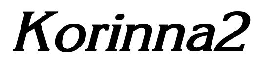 Korinna2 font, free Korinna2 font, preview Korinna2 font