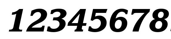 KorinnaBlackATT Italic Font, Number Fonts