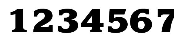 KorinnaBlackBTT Bold Font, Number Fonts
