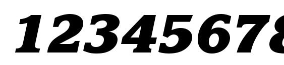 KorinnaBlackTTT BoldItalic Font, Number Fonts