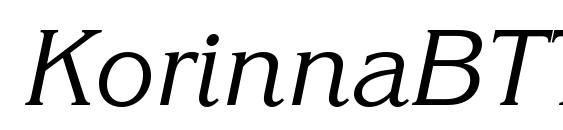 KorinnaBTT Italic Font