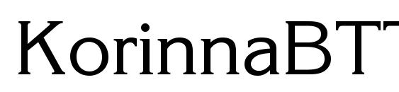 шрифт KorinnaBTT, бесплатный шрифт KorinnaBTT, предварительный просмотр шрифта KorinnaBTT