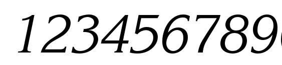 Korinnac italic Font, Number Fonts