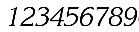 KorinnaCTT Italic Font, Number Fonts