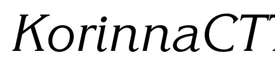 KorinnaCTT Italic Font