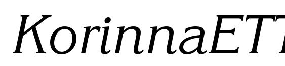 KorinnaETT Italic font, free KorinnaETT Italic font, preview KorinnaETT Italic font