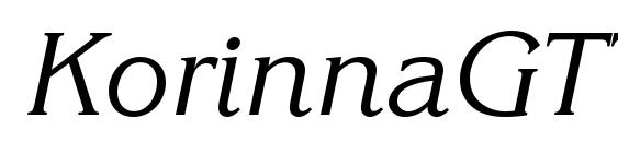 KorinnaGTT Italic font, free KorinnaGTT Italic font, preview KorinnaGTT Italic font