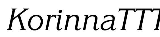 KorinnaTTT Italic Font