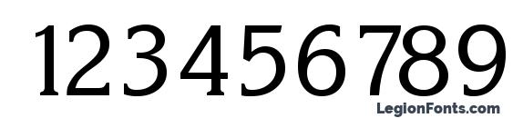 Korinth Serial Regular DB Font, Number Fonts