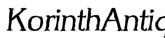 KorinthAntique Italic font, free KorinthAntique Italic font, preview KorinthAntique Italic font