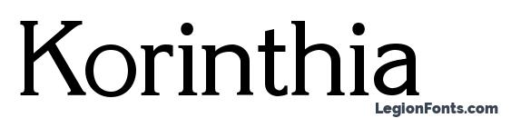 Korinthia font, free Korinthia font, preview Korinthia font