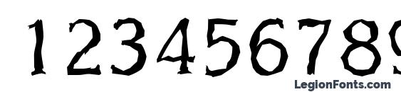 KorinthRandom Regular Font, Number Fonts