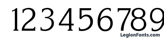 KorinthSerial Light Regular Font, Number Fonts