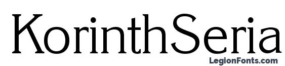 KorinthSerial Light Regular Font