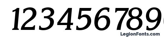 KorinthSerial Medium Italic Font, Number Fonts