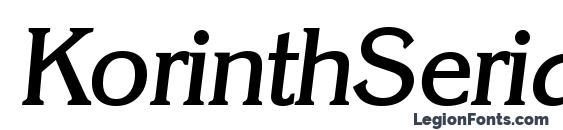 KorinthSerial Medium Italic Font