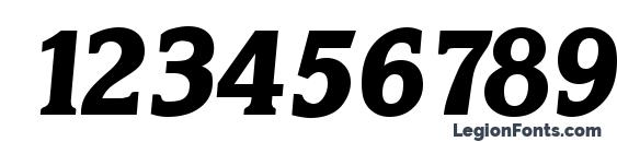 KorinthSerial Xbold Italic Font, Number Fonts