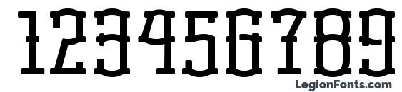 Korneuburg Display Font, Number Fonts