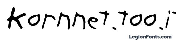 Kornnet.too.it ftl font, free Kornnet.too.it ftl font, preview Kornnet.too.it ftl font
