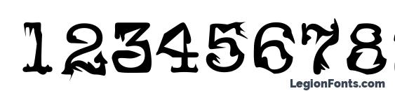 Korong Font, Number Fonts
