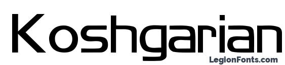 шрифт Koshgarian Ligh, бесплатный шрифт Koshgarian Ligh, предварительный просмотр шрифта Koshgarian Ligh