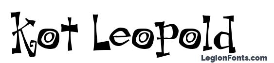 шрифт Kot Leopold, бесплатный шрифт Kot Leopold, предварительный просмотр шрифта Kot Leopold