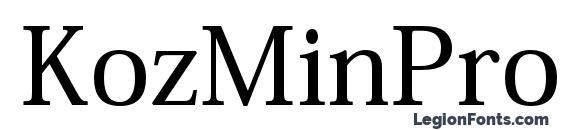 KozMinPro Medium font, free KozMinPro Medium font, preview KozMinPro Medium font