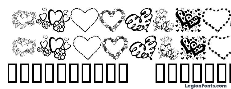 glyphs KR All About The Heart font, сharacters KR All About The Heart font, symbols KR All About The Heart font, character map KR All About The Heart font, preview KR All About The Heart font, abc KR All About The Heart font, KR All About The Heart font