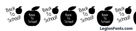 Шрифт KR Back To School Dings, Шрифты для цифр и чисел