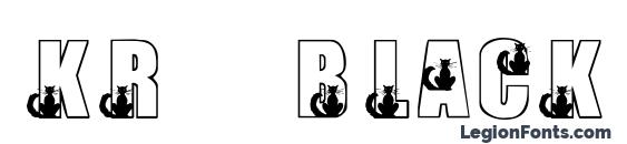 KR Black Kat font, free KR Black Kat font, preview KR Black Kat font