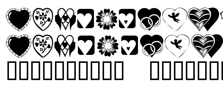 glyphs KR Heartiness font, сharacters KR Heartiness font, symbols KR Heartiness font, character map KR Heartiness font, preview KR Heartiness font, abc KR Heartiness font, KR Heartiness font