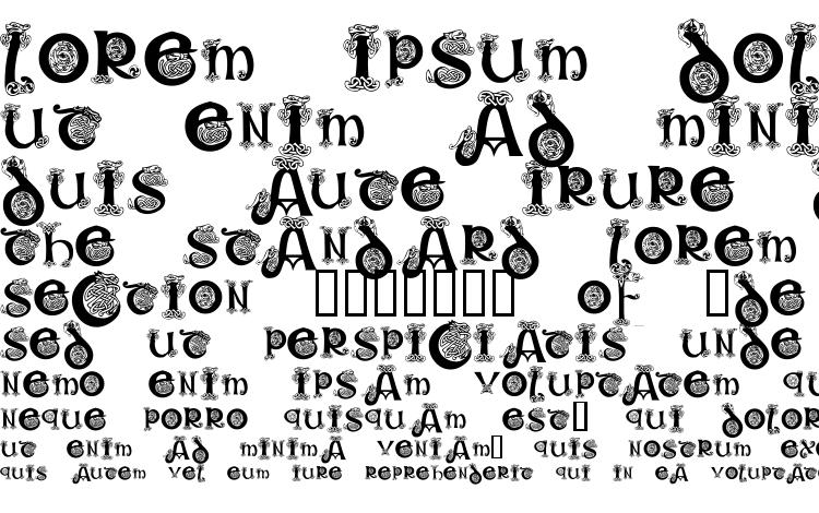 specimens KR Keltic One font, sample KR Keltic One font, an example of writing KR Keltic One font, review KR Keltic One font, preview KR Keltic One font, KR Keltic One font