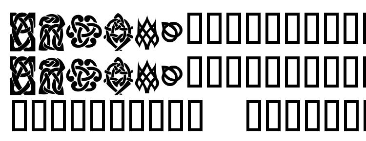 глифы шрифта KR Keltic Six, символы шрифта KR Keltic Six, символьная карта шрифта KR Keltic Six, предварительный просмотр шрифта KR Keltic Six, алфавит шрифта KR Keltic Six, шрифт KR Keltic Six