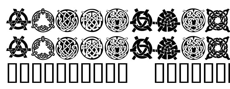глифы шрифта KR Keltic Three, символы шрифта KR Keltic Three, символьная карта шрифта KR Keltic Three, предварительный просмотр шрифта KR Keltic Three, алфавит шрифта KR Keltic Three, шрифт KR Keltic Three