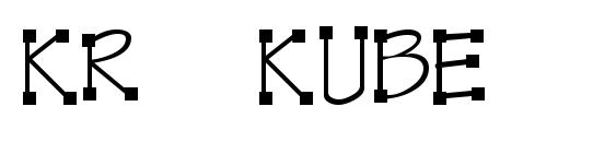 Kr kube font, free Kr kube font, preview Kr kube font