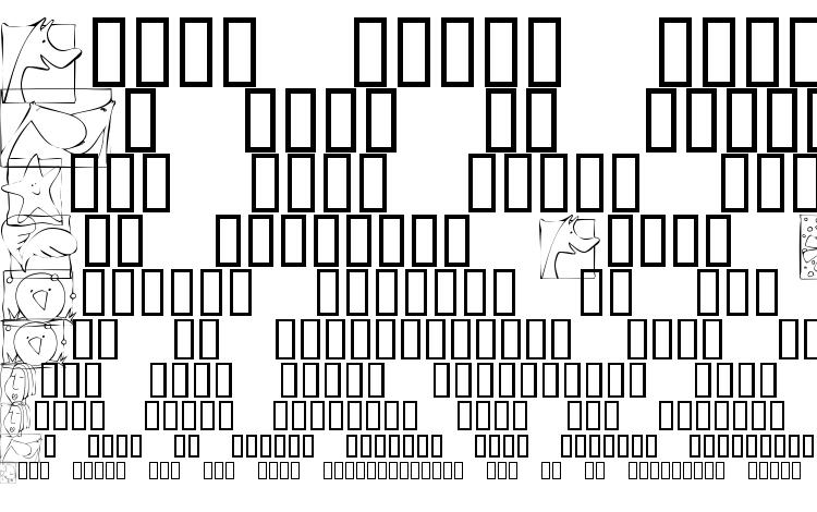 specimens KR Scraps font, sample KR Scraps font, an example of writing KR Scraps font, review KR Scraps font, preview KR Scraps font, KR Scraps font