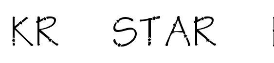 Kr star letters Font