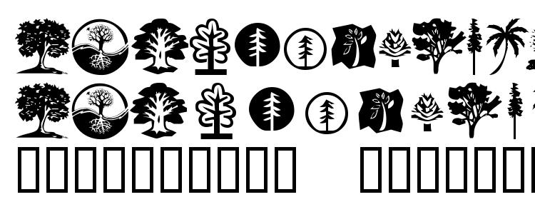 glyphs KR Trees font, сharacters KR Trees font, symbols KR Trees font, character map KR Trees font, preview KR Trees font, abc KR Trees font, KR Trees font
