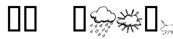 KR Weather Dings font, free KR Weather Dings font, preview KR Weather Dings font