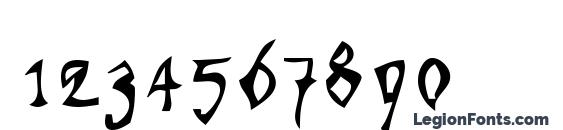 Kracklite Font, Number Fonts