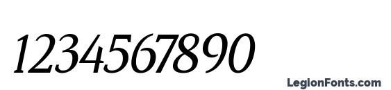 Kraskario Italic Font, Number Fonts