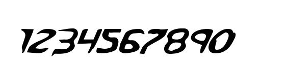 Kreeture Italic Font, Number Fonts