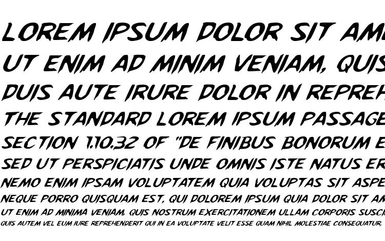 specimens Kreeture Italic font, sample Kreeture Italic font, an example of writing Kreeture Italic font, review Kreeture Italic font, preview Kreeture Italic font, Kreeture Italic font