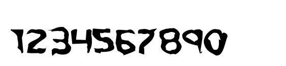 Kreeture Warped Font, Number Fonts