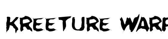 Kreeture Warped font, free Kreeture Warped font, preview Kreeture Warped font